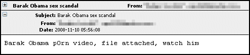 Obama sex scandal email