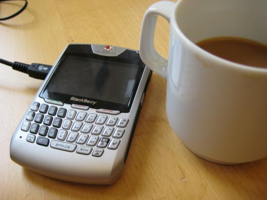 Blackberry and coffee