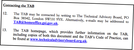 The website is still hotlinked from PDFs available on the Home Office website