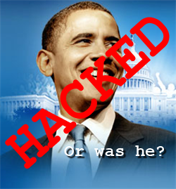 Image of Obama hacked