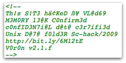 Splinter Cell hacked website