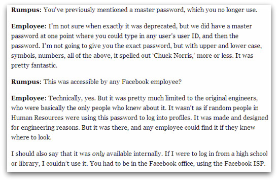 Transcript from interview with alleged Facebook employee