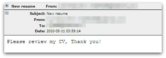New resume malware attack