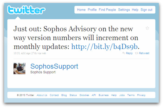 Sophos Support on Twitter