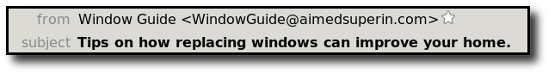 Spam for home windows