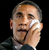 Obama tear