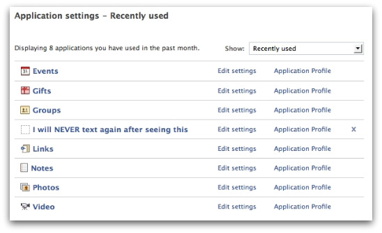 The rogue application should be removed through Facebook Application settings