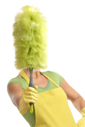 Woman and duster
