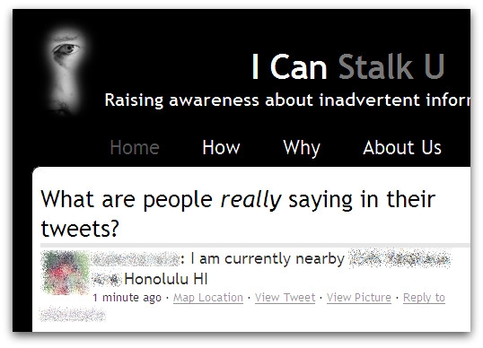 I Can Stalk U website