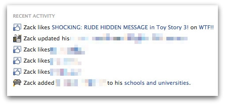 Toy Story 3 scam on Facebook