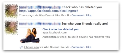 Check who has deleted you Facebook application