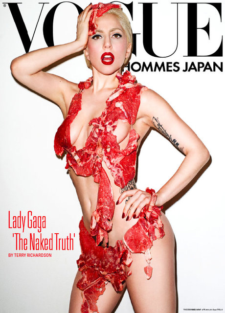Lady Gaga on cover of Vogue