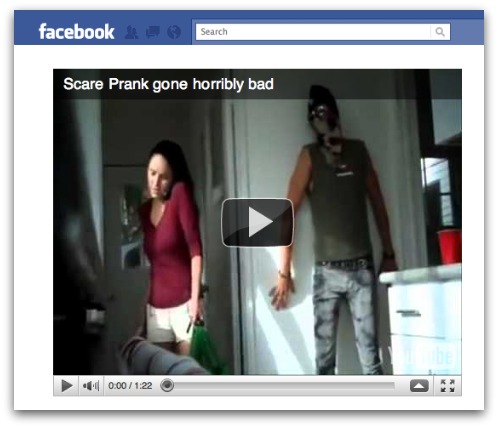 Scary prank video leads to tragedy? No, it's a Facebook scam
