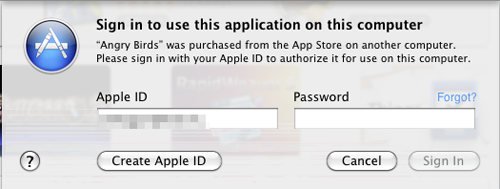 Apple program authentication