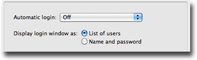 Disable automatic login - OS X