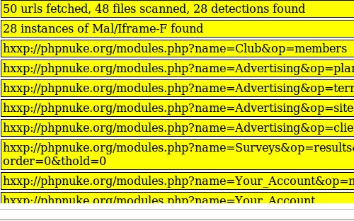 Detection-scan for phpnuke