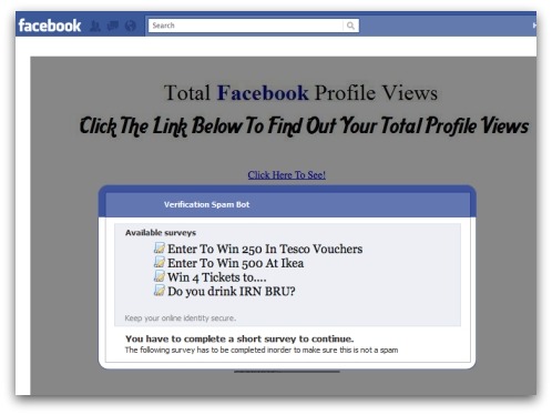 My total facebook views are. Find out your total profile views
