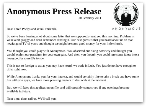 Anonymous press release
