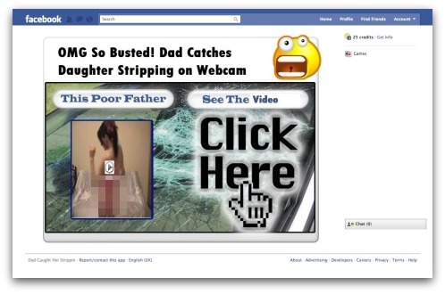 Dad catches Daughter stripping on Webcam splash screen