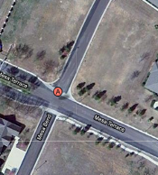 Google Maps satellite view of fake pharmacy