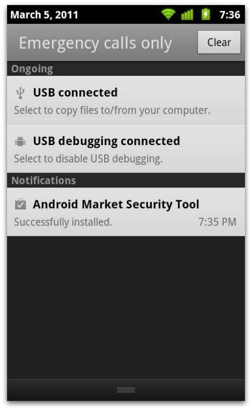 Android Market Security Tool