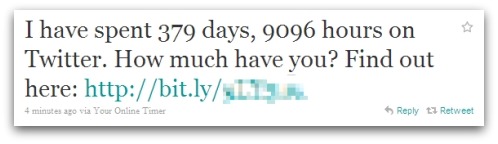 I have spent 379 days, 9096 hours on Twitter. How much have you? Find out here: