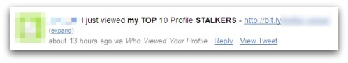 Top 10 profile stalkers - Twitter