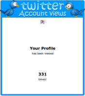 Twitter profile views page