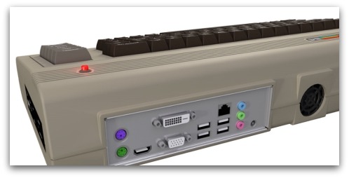 The new Commodore 64 includes USB slots