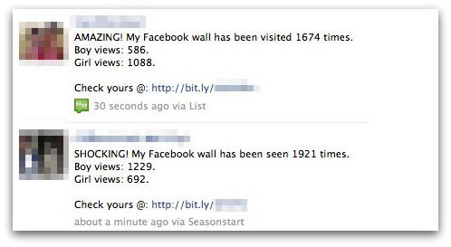 AMAZING! My Facebook wall has been seen 1674 times.