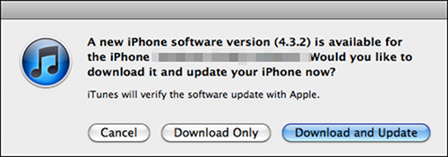 iOS update 4.3.2