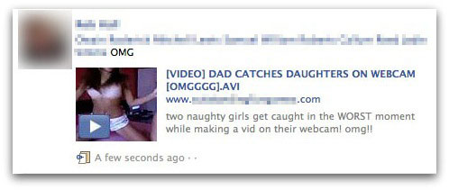 Dad catches daughters on webcam message