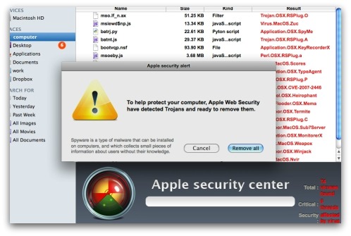 Mac malware attack