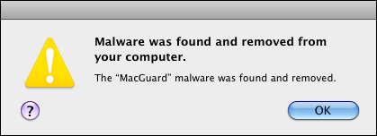 Mac malware removed