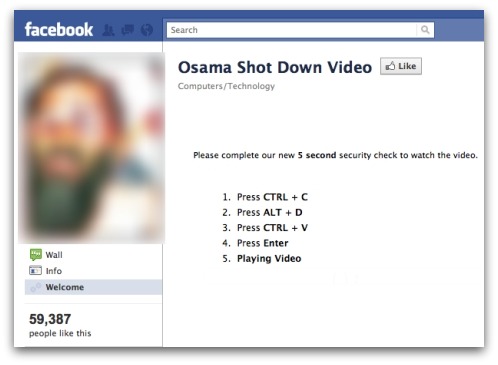 Osama shoot down video scam