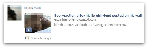 Boy reaction after his Ex girlfriend posted on his wall Facebook scam