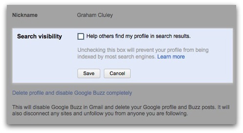 Google Profile search visibility