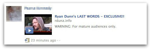 Ryan Dunn's LAST WORDS - EXCLUSIVE!!