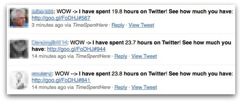 WOW --> I have spent X hours on Twitter! See how much you have