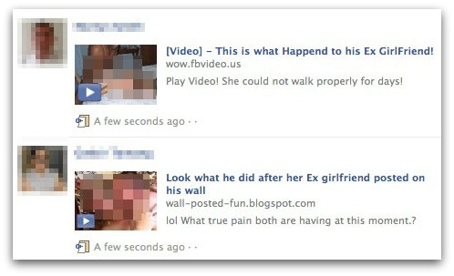Ex girlfriend video scams on Facebook