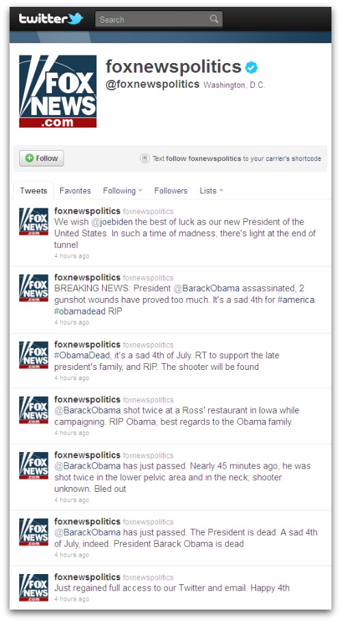 Fox News tweets