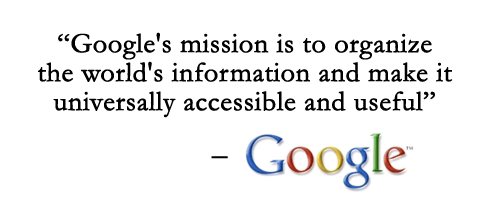 Google's mission statement