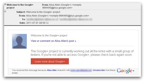 Spam Google Plus email sent by pharmacy spammers