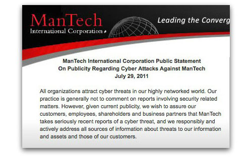 ManTech statement