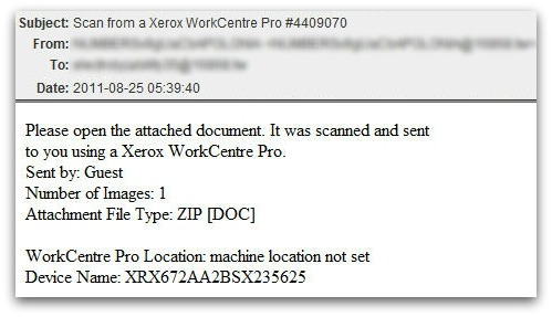 Scan from a Xerox WorkCentre Pro