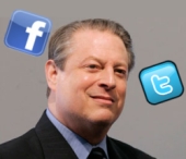 Al Gore, Facebook and Twitter