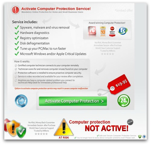 Computer protection not active