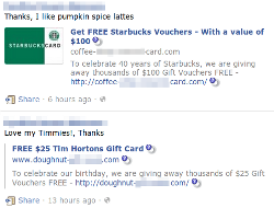Facebook users sharing fraud