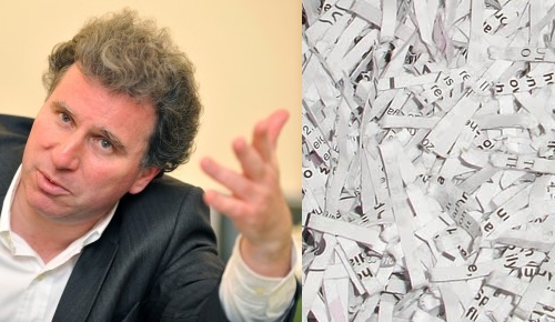 Oliver Letwin and shredded documents