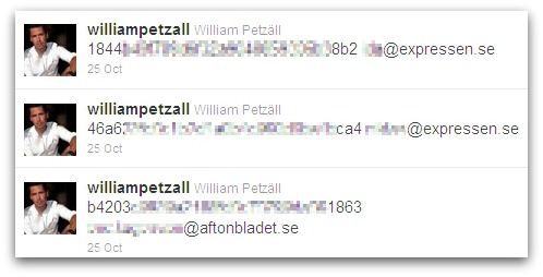 Tweets from William Petzäll's Twitter account